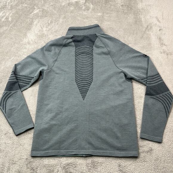 NEW Smartwool S Men's Intraknit Active Full Zip Merino‎ Wool Green Lead Sweater - Picture 11 of 11